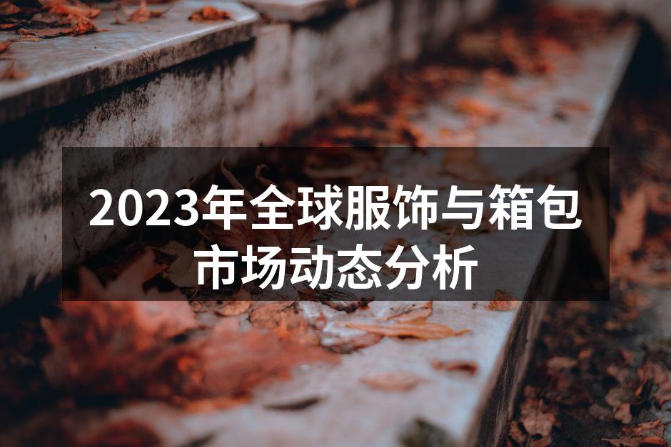 2023年全球服饰与箱包市场动态分析