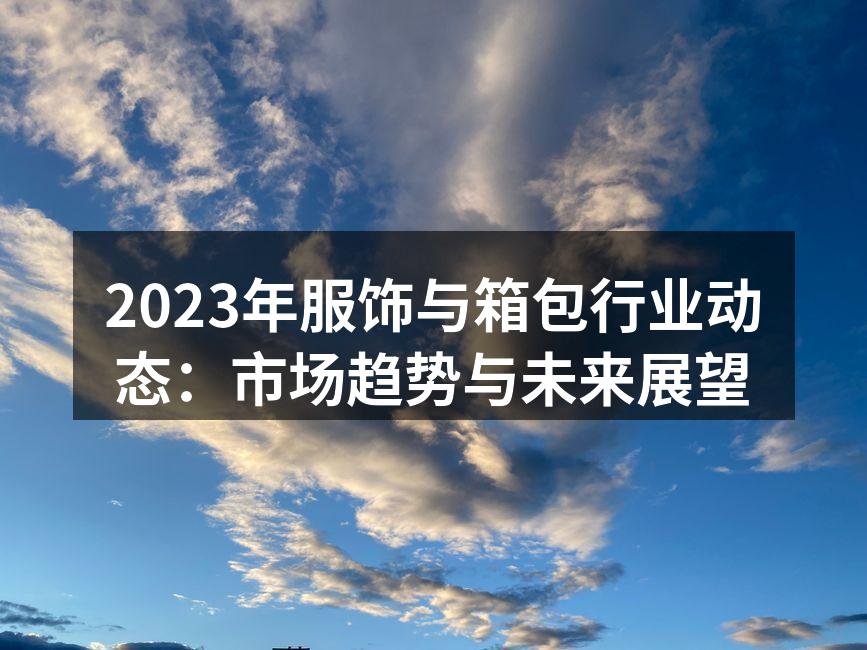 2023年服饰与箱包市场趋势分析
